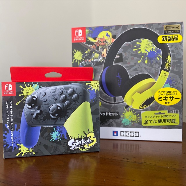 Switch Switch純正プロコン ヘッドホン スプラトゥーン3 - 家庭用 Switch Switch純正プロコン ヘッドホン スプラトゥーン3 - 家庭用