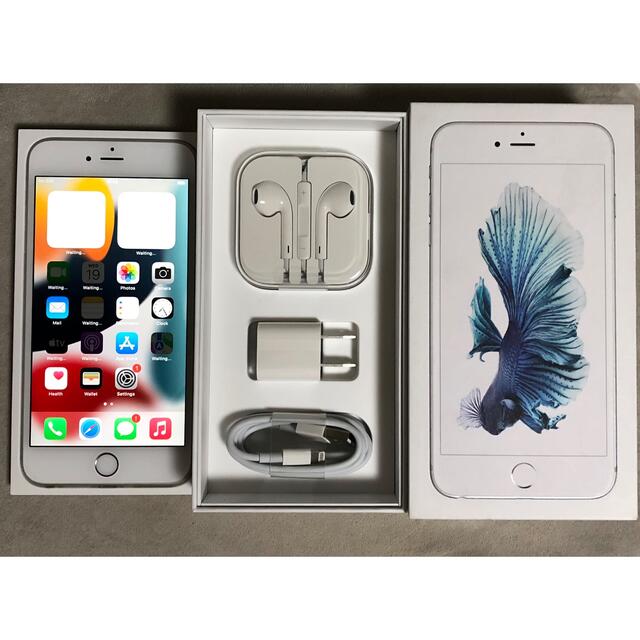 iPhone 6s Plus Silver 64 GB SIMフリースマートフォン本体