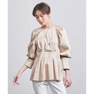 ユナイテッドアローズ(UNITED ARROWS)の【タグ付き】C サテン タック パフスリーブ ブラウス  (シャツ/ブラウス(長袖/七分))