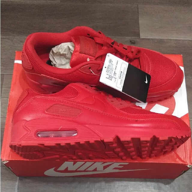 NIKE(ナイキ)のNIKE  AIR MAX90  28.5cm  RED メンズの靴/シューズ(スニーカー)の商品写真