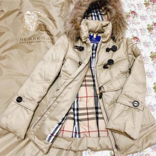 バーバリー(BURBERRY)の極美品 ダウン 業者クリーニング済み 百貨店購入品 バーバリー ブルーレーベル(ダウンコート)