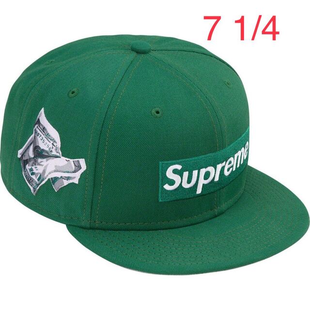 darkgreenSIZE【7 1/4】supreme Money Box Logo New Era