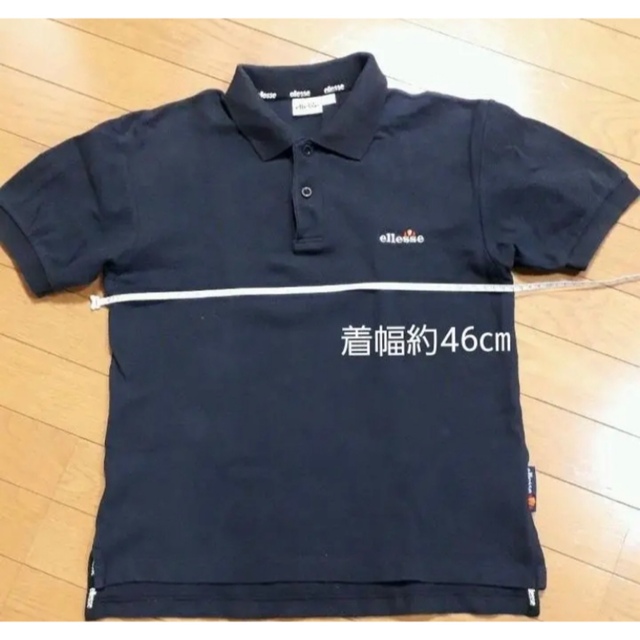 ellesse(エレッセ)のポロシャツ　ellesse　エレッセ　ブラック　黒　半袖 レディースのトップス(ポロシャツ)の商品写真