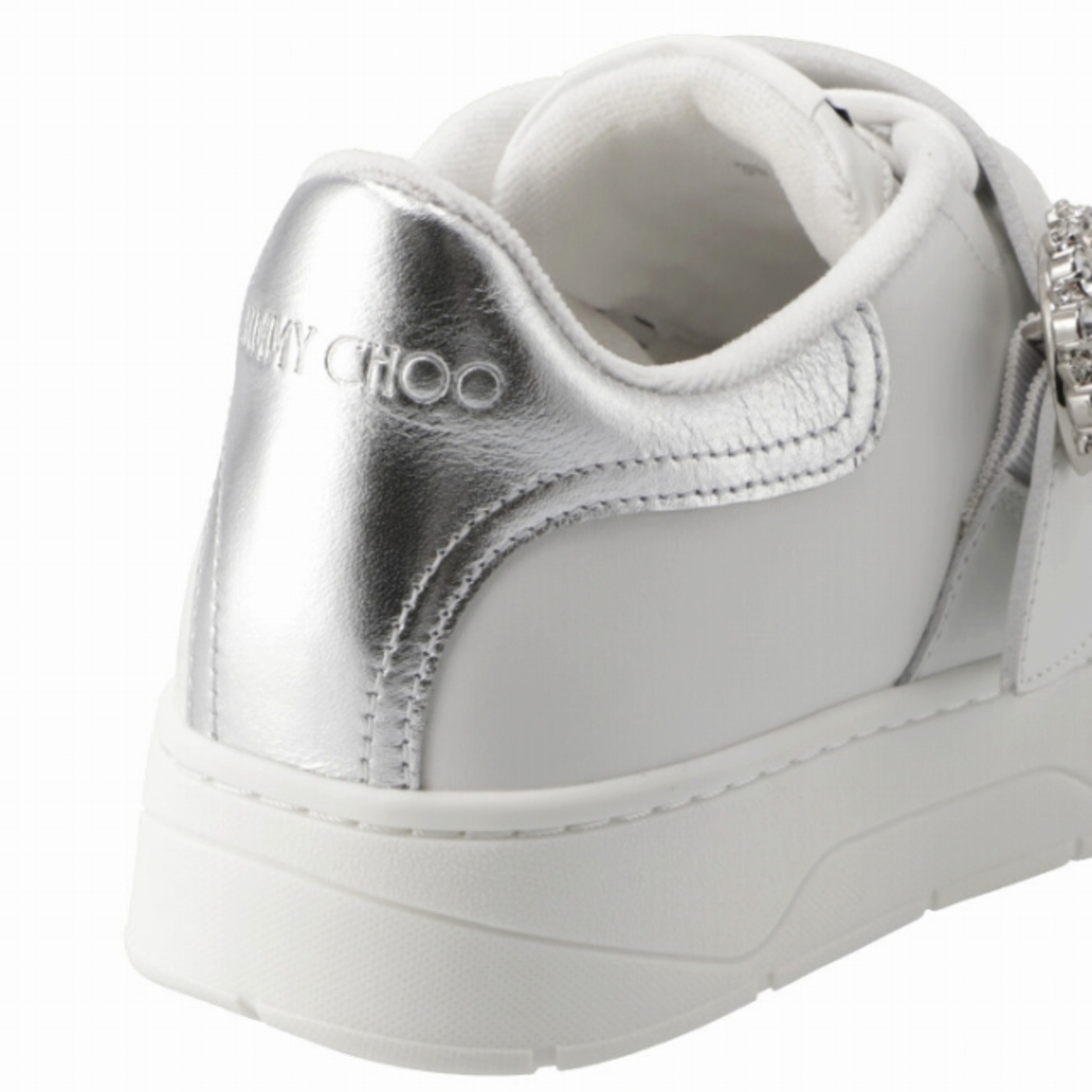 JIMMY CHOO(ジミーチュウ)のジミーチュウ JIMMY CHOO スニーカー Osaka レースアップ クリスタルバックル レディース シューズ 靴 OSAKALACEUP XYT 0250 レディースの靴/シューズ(スニーカー)の商品写真