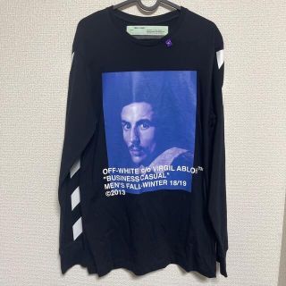 オフホワイト(OFF-WHITE)のOFF-WHITE オフホワイト フォトロングTシャツ　mサイズ(Tシャツ/カットソー(七分/長袖))