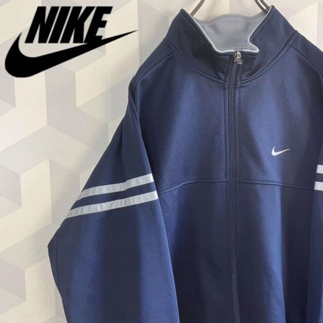 【90s ナイキ】サイズL 刺繍ロゴ トラックジャケット ジャージ nike | フリマアプリ ラクマ