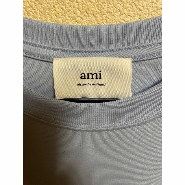 ユニセックス。AMIのTシャツ。ブルーSサイズ。 1