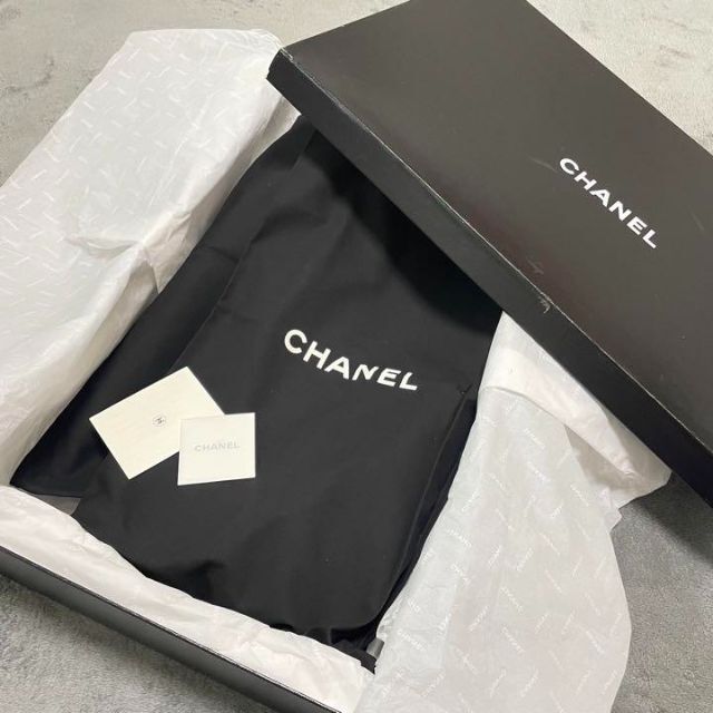 【美品】CHANEL シャネル クラック加工 ムートン ロングブーツ グレー