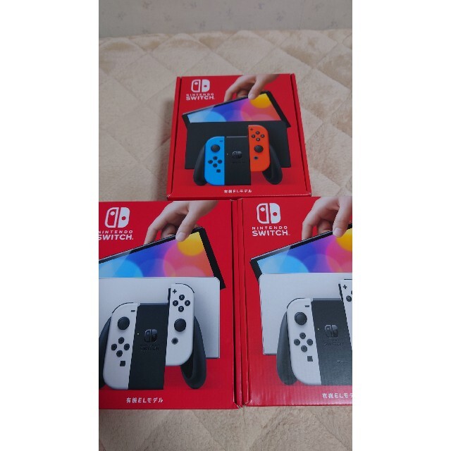 定番の中古商品 Nintendo 3台セット 有機ELモデル Switch 家庭用ゲーム