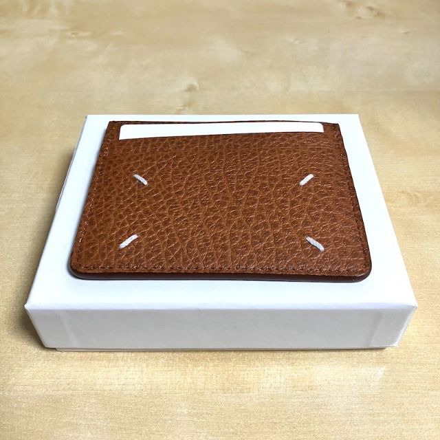 新品 22ss マルジェラ カード入れ 定期入れ パスケース 茶 3650