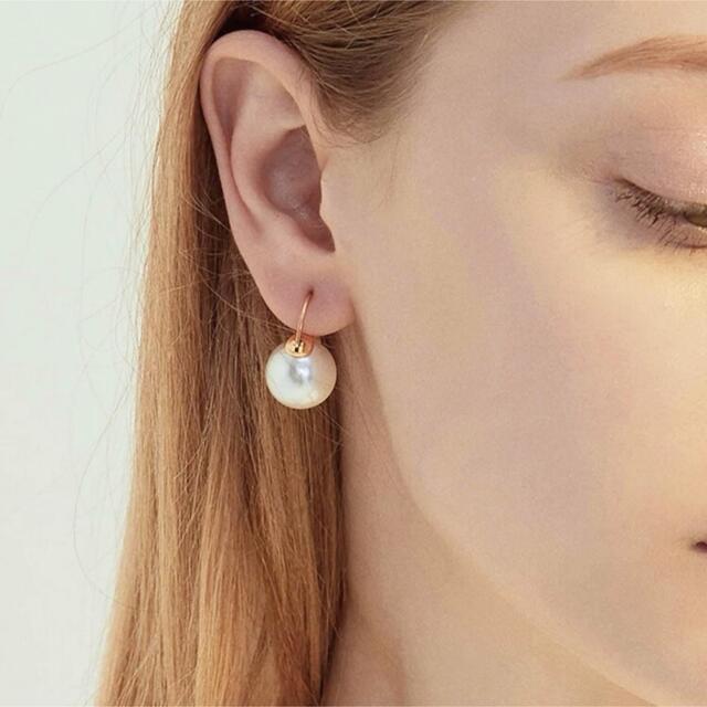 DEUXIEME CLASSE(ドゥーズィエムクラス)のpearl hoop pierce 18k coating レディースのアクセサリー(ピアス)の商品写真