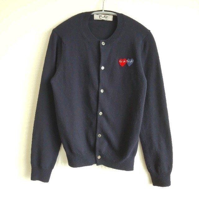 PLAY COMME des GARCONS ダブルハート ウールカーディガン - cabager.com