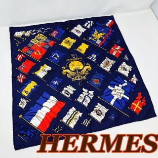 【正規品】エルメス プチカレ45 PAVOIS 国旗 シルクスカーフ