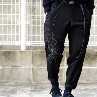 トップ ヨウジヤマモト Yohji 丸文字 ギャバジンジップラップパンツ