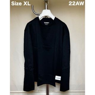 ジルサンダー(Jil Sander)の新品 XL JIL SANDER 22aw パックTシャツ 黒 長袖 3633(スウェット)