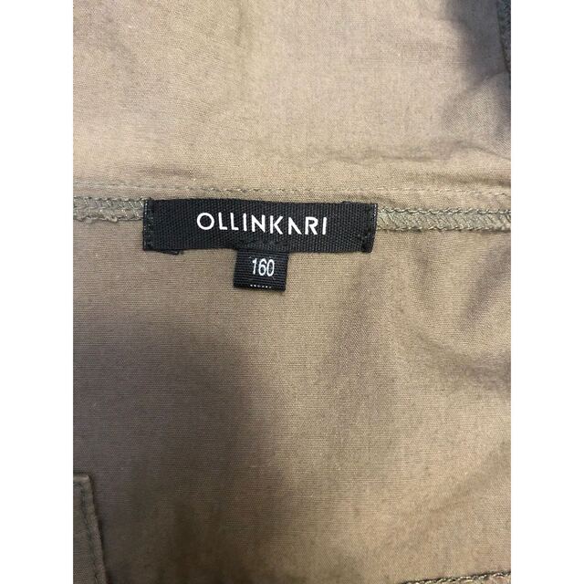 OLLINKARI(オリンカリ)のOLLINKARI シャツパーカー　チュニック　160㎝ キッズ/ベビー/マタニティのキッズ服女の子用(90cm~)(ワンピース)の商品写真