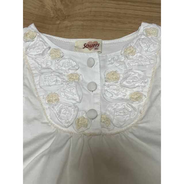 Souris(スーリー)のスーリー　トップス　90 キッズ/ベビー/マタニティのキッズ服女の子用(90cm~)(Tシャツ/カットソー)の商品写真