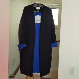 エンフォルド ロングコート(レディース)(ブルー・ネイビー/青色系)の エンフォルド ロングコート(レディース)(ブルー・ネイビー/青色系)の