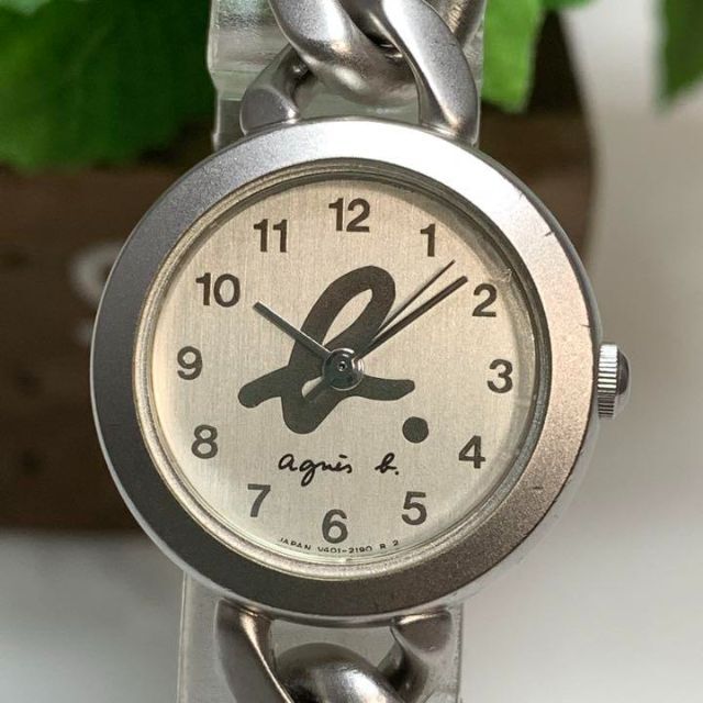 agnes b.(アニエスベー)のアニエス様 947 agnes b アニエス・ベー  時計 クオーツ 電池交換済 レディースのファッション小物(腕時計)の商品写真