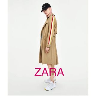 ザラ(ZARA)の新品 ZARA ザラ トレンチコート ベージュ 茶 S〜M(トレンチコート)