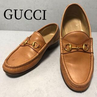 グッチ(Gucci)の定番 GUCCI グッチ ホースビット ローファー ブラウン 36.5 茶(ローファー/革靴)