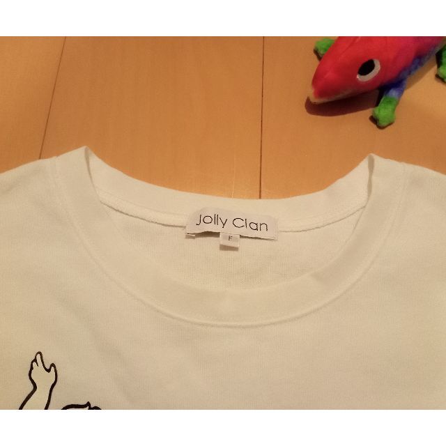 ワッペン刺繍オーバーTシャツ　JOLLY CLAN レディースのトップス(Tシャツ(半袖/袖なし))の商品写真