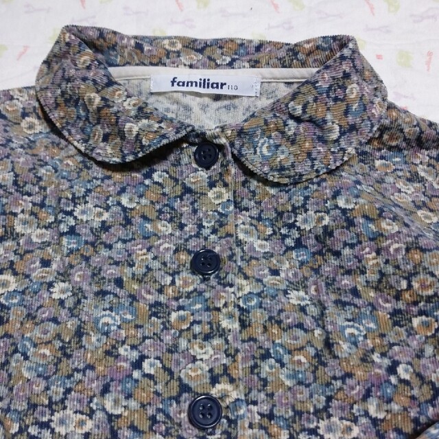 familiar(ファミリア)のfamiliar　コーデュロイ　シャツ　110 キッズ/ベビー/マタニティのキッズ服女の子用(90cm~)(ブラウス)の商品写真