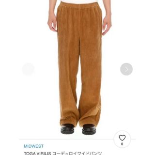 トーガ(TOGA)の【最終値下げ】toga virilis 20aw コーデュロイ ワイドパンツ(スラックス)