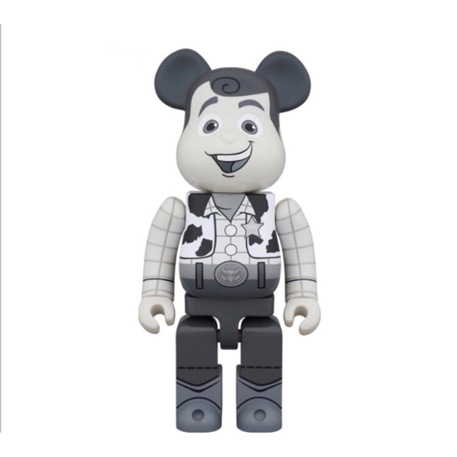 BE@RBRICK WOODY B&W Ver. 1000％