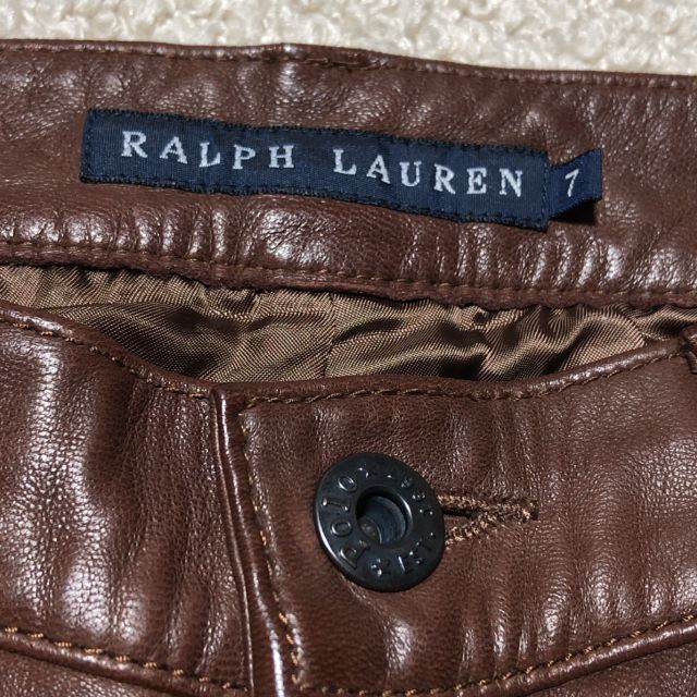 ラルフローレン レザー ペインターパンツ 7/RALPH LAUREN 羊革