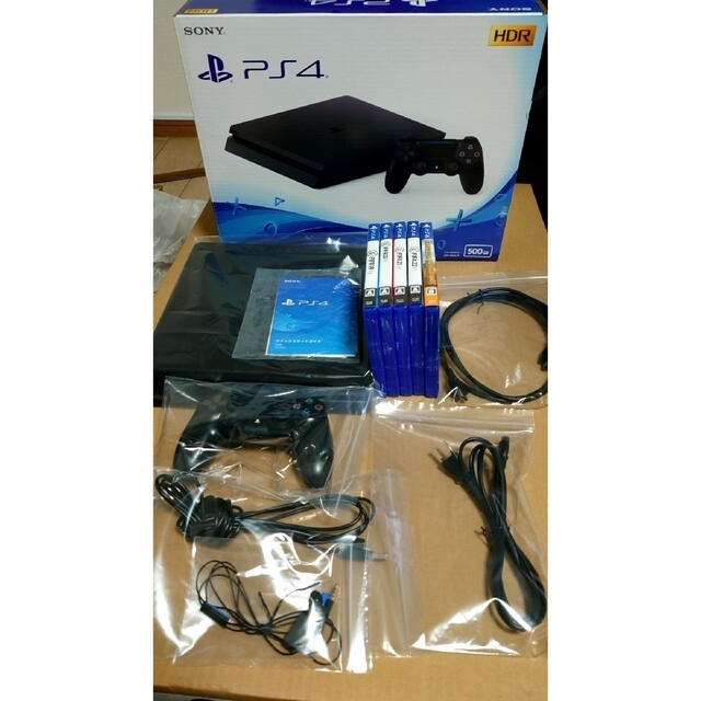 SONY PlayStation4 本体 CUH-2200AB01+ソフト5種