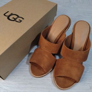 UGG CELIA セリア オレンジ スエード ミュール 25cm ☆新品美品