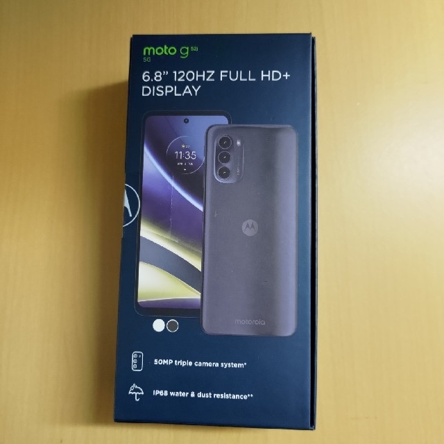 新品未開封　MOTOROLA moto g52j 5G インクブラック PA