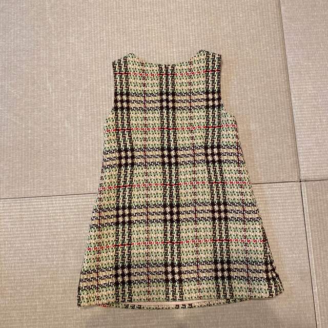 BURBERRY(バーバリー)のバーバリーロンドン　ツイードワンピース　110 キッズ　女の子 キッズ/ベビー/マタニティのキッズ服女の子用(90cm~)(ワンピース)の商品写真