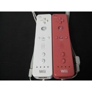 【動作OK】wiiリモコン　２個セット　白ピンク　早い者勝ち　g403(その他)