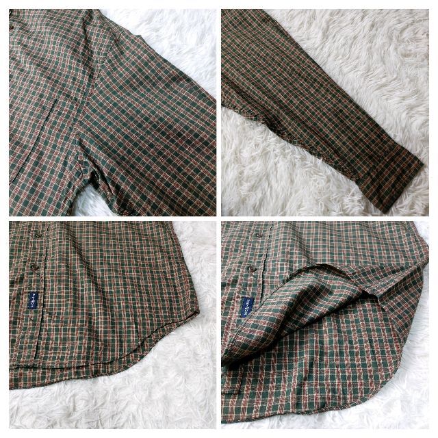 一点物US輸入★GANT 長袖ボタンダウンシャツ Lサイズ タータンチェック