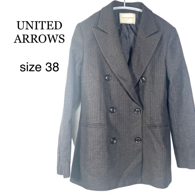 UNITED ARROWS - 001 定価42900円 ユナイテッドアローズ ドビーチェック ダブルジャケット