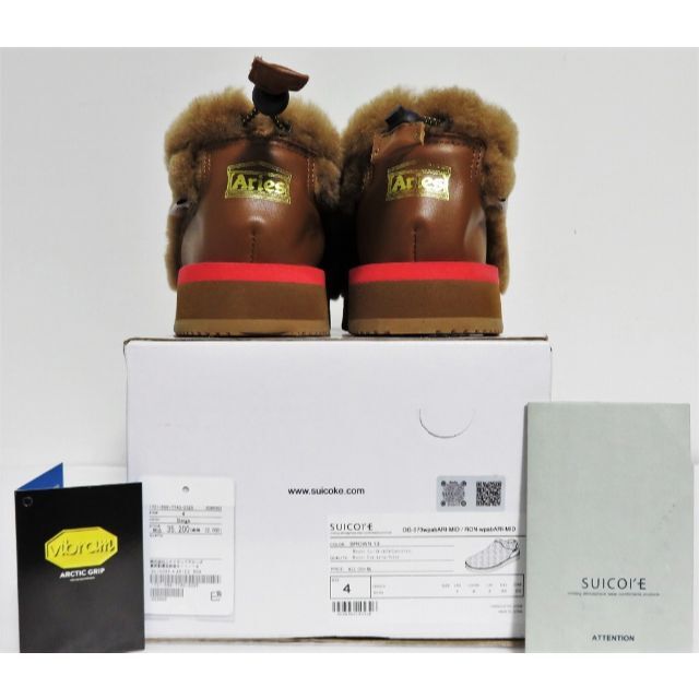 新品★SUICOKE × ARIES ムートン スリッポン ショートブーツ