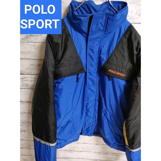 ナイロン○カラーPOLO SPORT 中綿　ジャケット　ダウン　ポロラルフローレン　ビンテージ