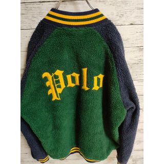 POLO RALPH LAUREN - ポロラルフローレン レターマン ボアスタジャン ...