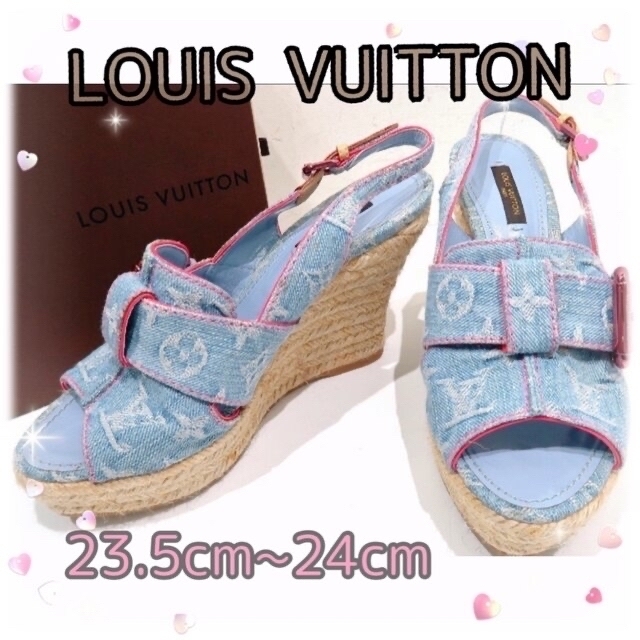 LOUIS VUITTON(ルイヴィトン)のお値下げ💓美品💫ルイ・ヴィトン ウェッジソールサンダル レディースの靴/シューズ(サンダル)の商品写真