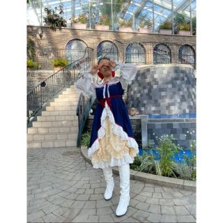 アリス　白雪姫　ワンピース　レース　フリル　コスプレ　ロリータ　ハロウィン