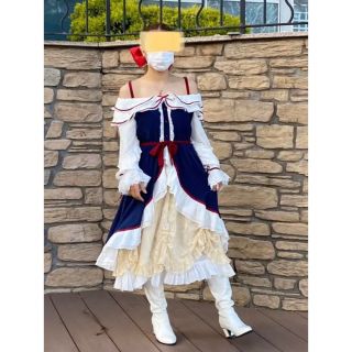 アリス 白雪姫 ワンピース レース フリル コスプレ ロリータ ...