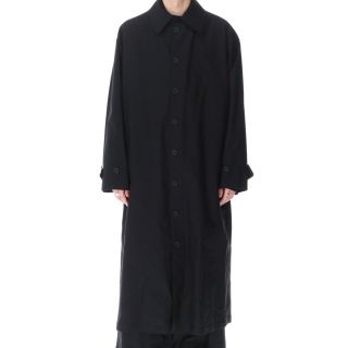 ヨウジヤマモト(Yohji Yamamoto)のyohji yamamoto ヨウジヤマモト 2021ss コート ブラック(ステンカラーコート)