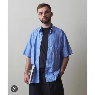 スティーブンアラン(steven alan)のsteven alan ブルーストライプシャツ(シャツ)