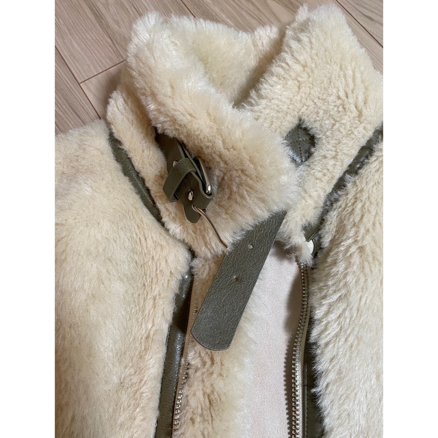 ブルゾン】 lavish gate ウール50 エコムートン パイピング ボア