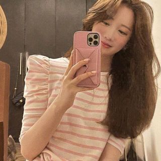 ザラ(ZARA)のHYEON パフスリーブ　Tシャツ(Tシャツ(半袖/袖なし))