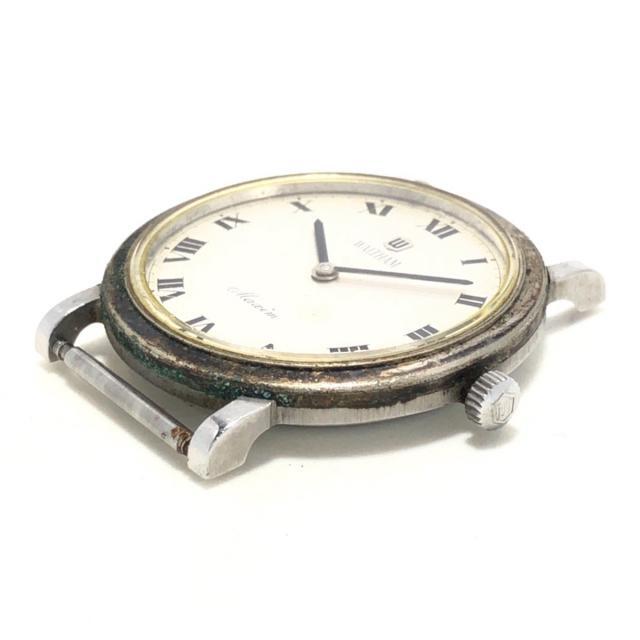 値下げ ウォルサム 金無垢 K14WGホワイトゴールド時計 重量8.0g 稼働品