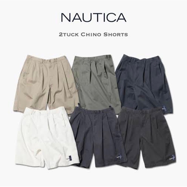 NAUTICA(ノーティカ)のNAUTICA  2tuck Chino Shorts XLサイズ メンズのパンツ(ショートパンツ)の商品写真