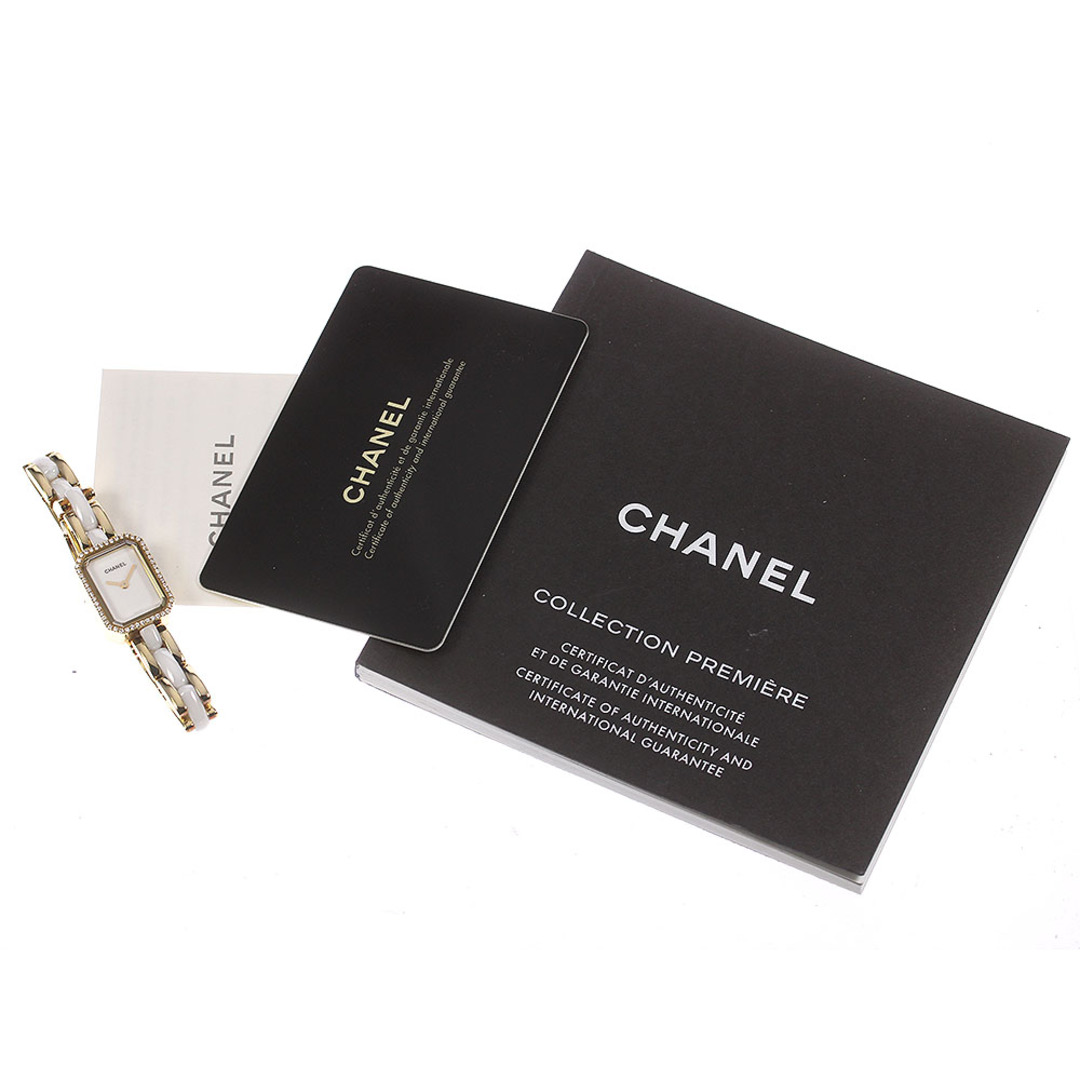 CHANEL(シャネル)の☆良品★保証書付き【CHANEL】シャネル プルミエール K18YG ダイヤベゼル H2435 クォーツ レディース_711564【ev20】 レディースのファッション小物(腕時計)の商品写真